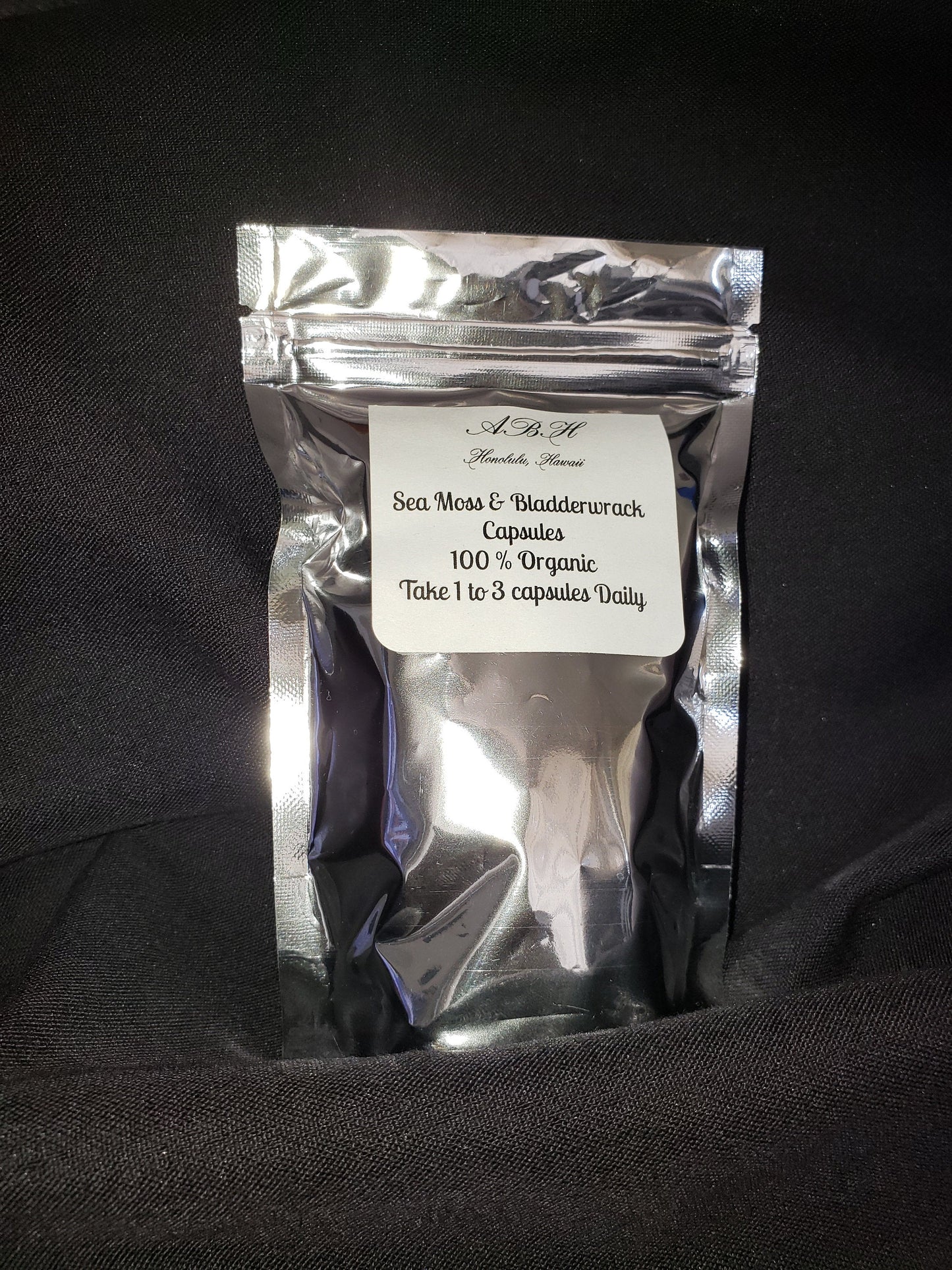 Organic Sea Moss & Bladderwrack Blend Capsules 100% Pure No Fillers - Alchemy Botanicals & Herbs Corp