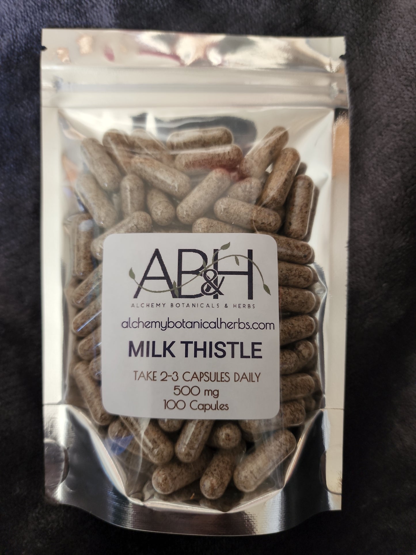 
                  
                    Organic Milk Thistle Seed Powder Capsules 500mg 100 Capsules
                  
                