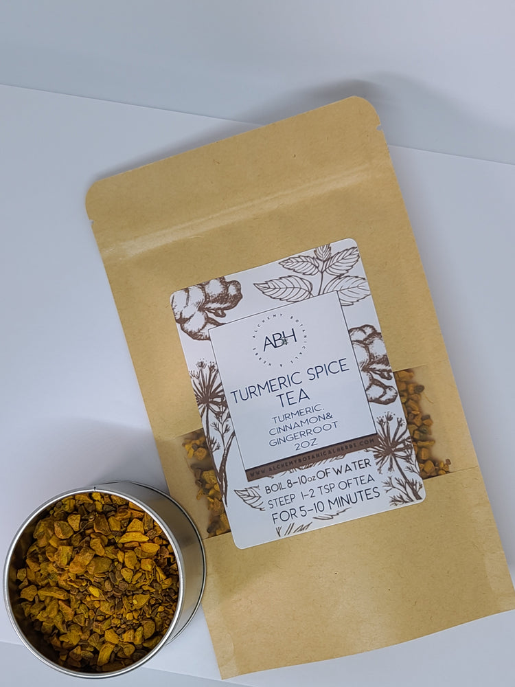 
                  
                    Organic Turmeric Spice Tea 2 oz Loose Herbal Tea Anti Inflammatory Curcumin - Alchemy Botanicals & Herbs Corp
                  
                