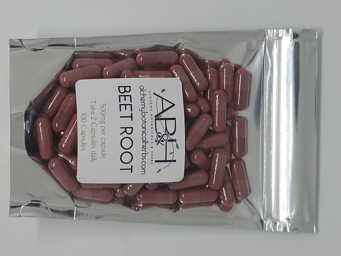 
                  
                    Beet Root Capsules 500mg 100 Capsules - Alchemy Botanicals & Herbs Corp
                  
                