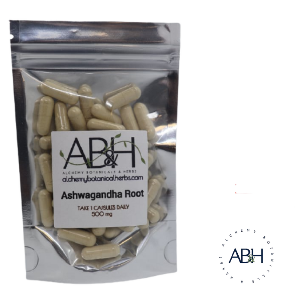 
                  
                    Ashwagandha Root Powder Capsules Supplements, No fillers  Capsules - Alchemy Botanicals & Herbs Corp
                  
                