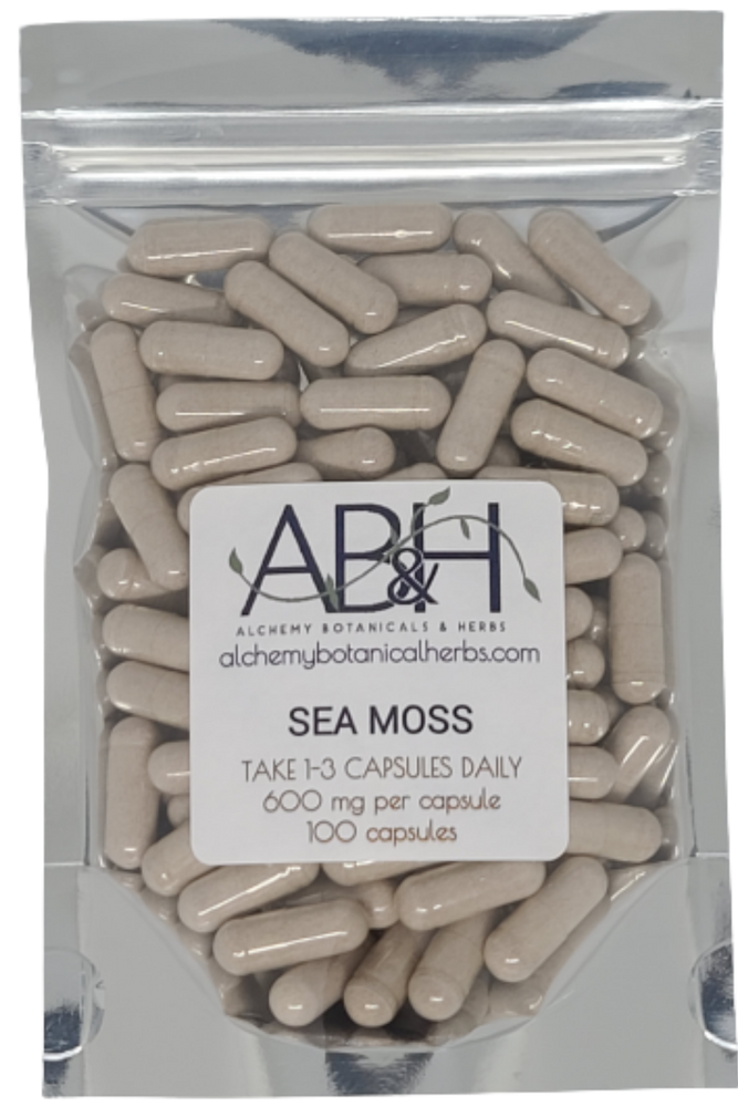 
                  
                    Organic Irish Moss/Sea Moss Capsules 100% Pure Organic Powder Capsule Vegetarian Capsules - Alchemy Botanicals & Herbs Corp
                  
                