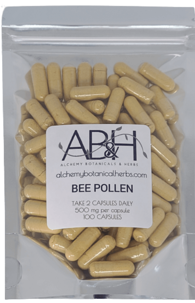 BEE POLLEN CAPSULES - Alchemy Botanicals & Herbs Corp