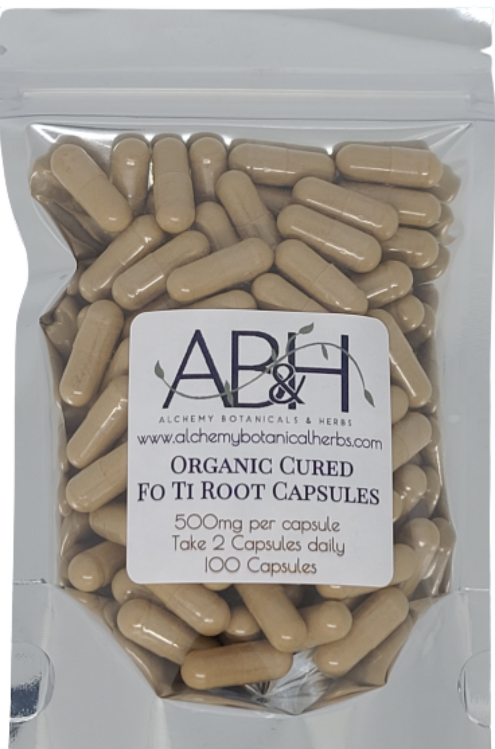 Fo Ti Root Powder Cured Organic Capsules - Alchemy Botanicals & Herbs Corp